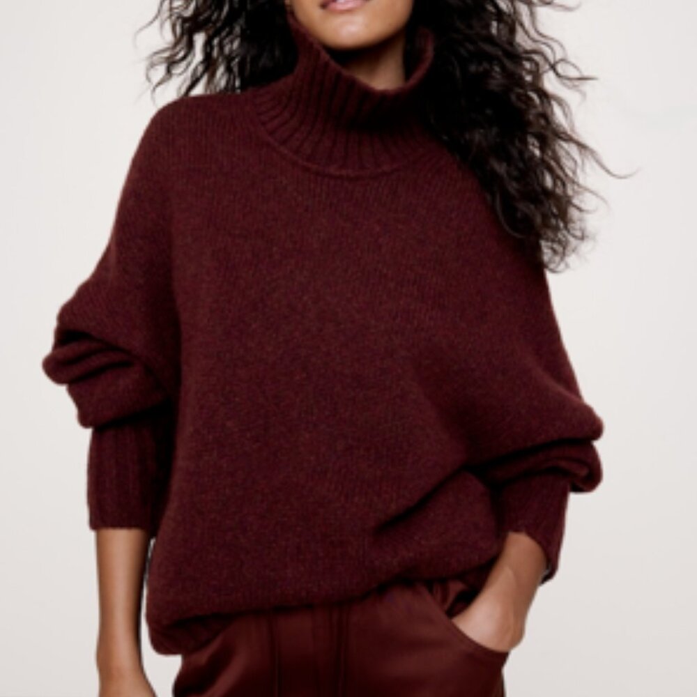 NWT 2025 Holiday Collection Italian Merino-Blend Sweater Banana Republic